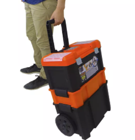 Carro Porta Herraminetas 3 en 1 Silver Shadow Silver Color Negro/Naranja