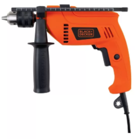 Taladro percutor Black Decker Tm555 550w Mandril 13mm 220v Color Naranja